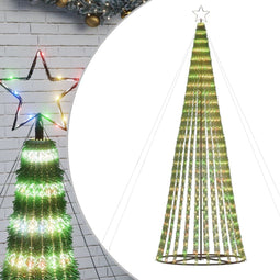 vidaXL - LED-kerstboom - 688 - LEDs - kleurrijk - 300 - cm