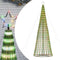 vidaXL - LED-kerstboom - 688 - LEDs - kleurrijk - 300 - cm