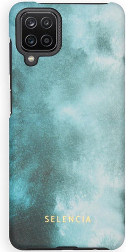 Selencia Hoesje Geschikt voor Samsung Galaxy A12 Hoesje - Selencia Maya Fashion Backcover - blauw