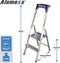 Alumexx Huishoudtrap - 2 Treden - Werkhoogte 240 cm