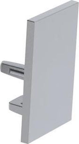 ALUMINIUM AFSLUITDOP VOOR LED-PROFIEL ALU-SWISS - ZONDER KABELDOORVOER - ZILVER