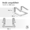 Aluminium Laptop Stand - Laptop standaard - Bureau - Universeel - Zilver