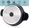 Aluminium tajine agadir- Matt Black geschikt ook voor Inductie