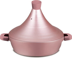 Aluminium tajine Marrakesh- Rose Gold geschikt ook voor Inductie Ø 28 cm