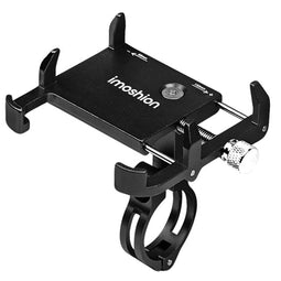 Aluminium Telefoonhouder fiets - Lichtgewicht - Verstelbaar - Zwart