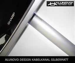 Alunovo AL90-025 Kabelgoot (l x b x h) 250 x 80 x 20 mm Zilver (mat, geëloxeerd) 1 stuk(s)