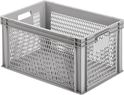 Alutec 75070 Kunststofbox Met raster (b x h x d) 600 x 320 x 400 mm Grijs 1 stuk(s)