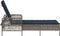 vidaXL - Ligbed - met - Kussen - Grijs - Poly - Rattan