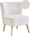 ALVEN - Fauteuil - Off-white - Bouclé