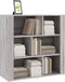 vidaXL - Dressoir - 80x30x80 - cm - bewerkt - hout - grijs - sonoma - eikenkleurig