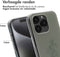 imoshion Hoesje Geschikt voor iPhone 15 Pro Hoesje Siliconen - imoshion Design hoesje - Meerkleurig / Floral Green
