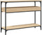 vidaXL - Wandtafel - met - schap - 100x29x75 - cm - bewerkt - hout - sonoma - eikenkleur