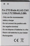 AccuCell ZTE Blade C341 - Vervangende Li-ion batterij 1500 mAh 3,7V - Zwart