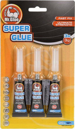 Mr.Glue Secondelijm tubes - 3x - 3 gram - hobby superlijm