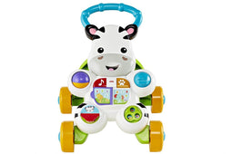 Fisher Price Loop Met Mij Zebra - Loopstoeltje - Muzikaal - Zwart/Wit