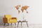 MiMi Innovations® Luxe Houten Wereldkaart - Muurdecoratie - True Puzzel - 100x60 cm/39.4x23.6 inch - Bruin