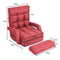 Coast Sofa Bed - Lazy Folding Sofa - Verstelbare rugleuning 90°-180° - Rood