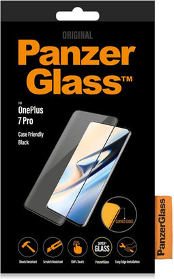 PanzerGlass Case Friendly Gehard Glas Screenprotector voor de OnePlus 7 Pro - Zwart