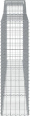 vidaXL - Schanskorven - 2 - st - gewelfd - 400x50x160/180 - cm - ijzer
