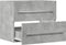 vidaXL - Wastafelkast - 60x38,5x48 - cm - spaanplaat - betongrijs