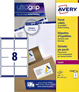 Etiket avery l7165-40 99.1x67.7mm wit 320stuks