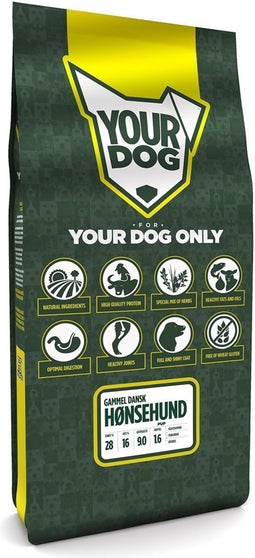 Yourdog Gammel dansk hønsehund Rasspecifiek Puppy Hondenvoer 12kg | Hondenbrokken