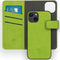 iMoshion Hoesje Geschikt voor iPhone 13 Hoesje Met Pasjeshouder - iMoshion Uitneembare 2-in-1 Luxe Bookcase - Groen