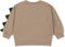 Konges Sløjd Lou Sweatshirt/Trui Animal Spike Dino - Oxford Tan - Maat 4 jaar