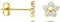 Marie Celeste - Oorknoppen - Bloem zirkonia 4,5 mm - Goud