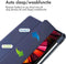 imoshion Tablet Hoes - Geschikt voor iPad Pro 11 (2022) / Pro 11 (2021) / Pro 11 (2020) / Pro 11 (2018) - Trifold Hardcase Bookcase - Donkerblauw