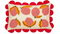 Mica Decorations Vita - Sierkussen - Gekartelde rand fuchsia - Wit / roze / rood - 65 x 45 cm