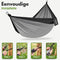 Vertrex Hammock Pro - Hangmat 270 x 140 cm - Max 200 kg - Zwart en grijs - 2x boomband + 2x karabijnhaak