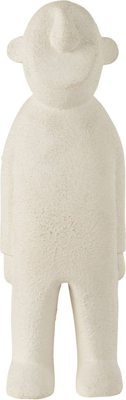 J-Line figuur Ngurah - hout - wit - medium
