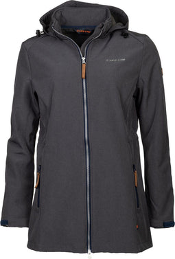 Life-Line - Kya Softshell Parka - Outdoorjas - Dames - Grijs - Maat 40