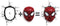 Marvel Spider-Man 3D Deco Light - Wandlamp Draadloos - Inclusief 'crack sticker' - Spider-Man Face