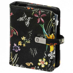 Kalpa 1311-12 Hervulbare Pocket Ringband Agenda Organizer Zee van bloemen zwart 1 week per 2 paginas 2024-2025-2026