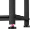 tectake® Southampton - Schoenenrek - 3 niveaus - Zwart metalen frame - Lichtbruin