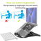 ACROPAQ Laptop verhoger - Ergonomisch, Verstelbaar, Opvouwbaar, Universeel, Voor laptops 11 tot 17 inch, Plastic - Laptop standaard verstelbaar - Zwart - ALR003