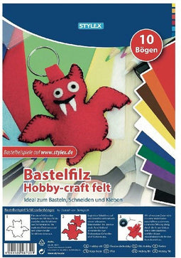 Stylex Knutsel Filt 20x30 cm 10 Stuks