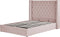 LUBBON - Bed met opbergruimte - Zilver - 140 x 200 cm - Fluweel