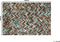 AMASYA - Vloerkleed - Multicolor - 160 x 230 cm - Koeienhuid leer