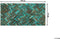 AMASYA - Vloerkleed - Turquoise/Bruin - 80 x 150 cm - Leer