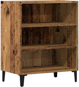 vidaXL - Dressoir - 57x35x75 - cm - bewerkt - hout - oud - houtkleurig