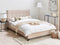 AMBASSADOR - Tweepersoonsbed - Beige - 140 x 200 cm - Polyester