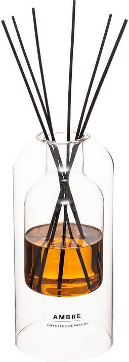 | Amber Geurverspreider | 500 ML | 6 Rotanstokjes | Ø11 cm |