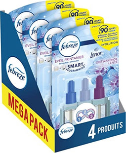 Ambi Pur Electric Navulling 3volution – Lenor Spring - Voordeelverpakking 4 x 20 ml