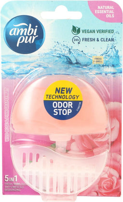 Ambi Pur Toiletblok Starterkit 5in1 Wild Rose & Pink Grapefruit 1 stuk