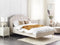 AMBILLOU - Bed - Lichtbeige - 140 x 200 cm - Polyester