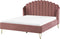 AMBILLOU - Tweepersoonsbed - Roze - 160 x 200 cm - Fluweel
