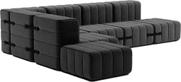 ambivalenz modulaire bank curt – 12 modules – donker grijs